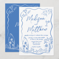 Illustrations Doodles dessinés à la main Mariage d