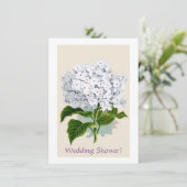 Invitation Illustrations Vintages d'Hydrangée blanche (Debout devant)