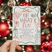 Invitation illustrative de fête de Noël