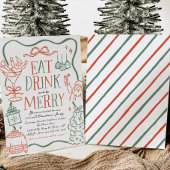 Invitation illustrative de fête de Noël