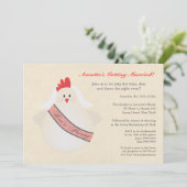 Invitation illustré de la fête de Hen (Debout devant)