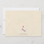 Invitation illustré de la fête de Hen (Dos)