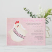 Invitation illustré de la fête de nuit de Hen Bach (Debout devant)