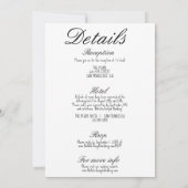 Invitation Illustré Dessin Whimsical Tout En Un Mariage Amusa (Dos)