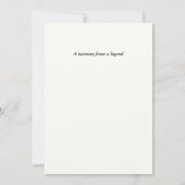 Invitation Ils Avaient L'Habitude De Travailler Avec Une Lége (Dos)