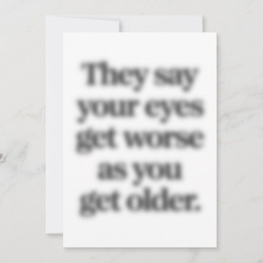 Invitation Ils Disent Que Vos Yeux S'Aggravent Alors Que Vous (Devant)