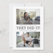 Invitation Ils L'Ont Fait ! Double Graduation Party (Devant)