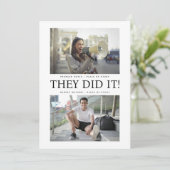 Invitation Ils L'Ont Fait ! Double Graduation Party (Debout devant)