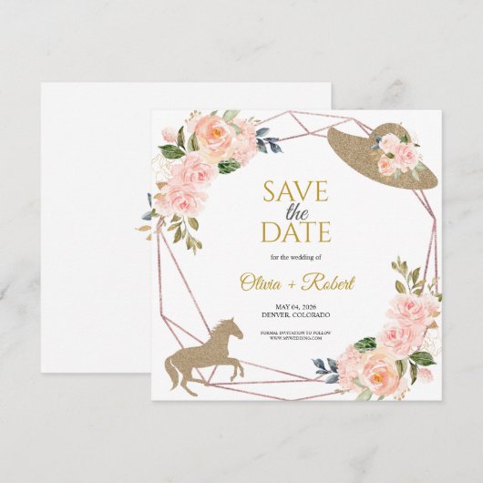 Invitation Ils se dirigent vers le thème du Derby de l'autel  (Devant / Derrière)