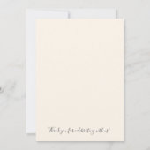 Invitation Ils vécurent heureux après le mariage merci (Dos)