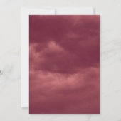 Invitation Image de cadre Red Roses avec Mariage Cloud Rouge  (Dos)