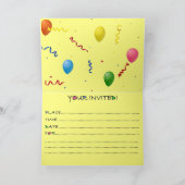 Invitation [ Image de couverture ], ANNIVERSAIRE (Intérieur)