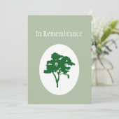 Invitation Image de l'arbre vert classique de l'Invitation Me (Debout devant)