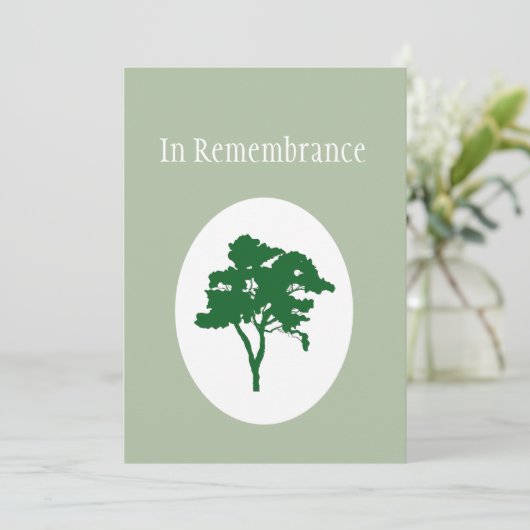 Invitation Image de l'arbre vert classique de l'Invitation Me (Debout devant)