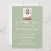 Invitation Image de l'arbre vert classique de l'Invitation Me (Dos)