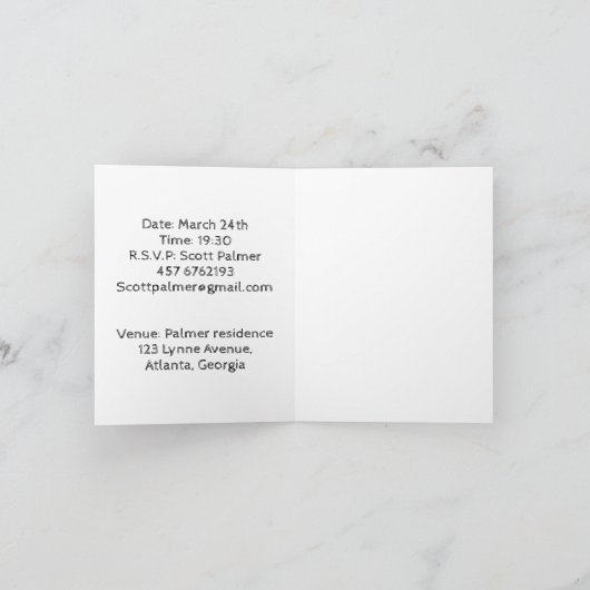 Invitation Image de l'invitation universelle (Intérieur)