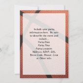 Invitation Image de sport de basket-ball (Dos)