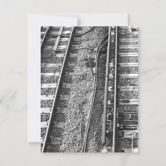 Invitation Image Des Chemins De Fer. (Dos)