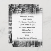 Invitation Image Des Chemins De Fer. (Devant / Derrière)