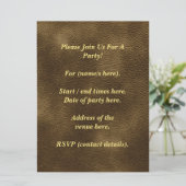 Invitation Image faite sur commande imprimée de monogramme. (Debout devant)