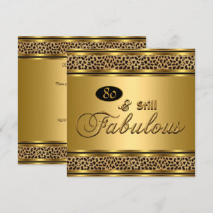 Invitation Image Léopard Doré du 80e Anniversaire "Toujours F