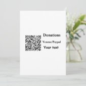 Invitation Image texte nom logo simple coloré (Debout devant)