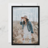 Invitation Images minimalistes et blanches de photos cinquant (Dos)