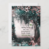 Invitation Imaginaire Bois Enchantée Blush Forest Sweet 16 (Dos)