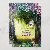 Invitation Imaginaire Bois Enchantée Forêt douce 16 (Devant / Derrière)