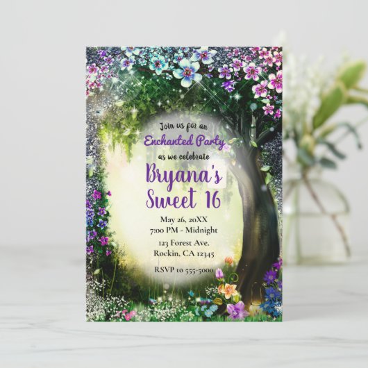 Invitation Imaginaire Bois Enchantée Forêt douce 16 (Debout devant)