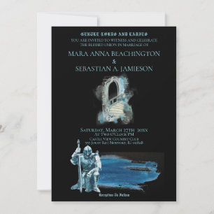 Invitation *~* Imaginaire Château médiéval Chevalier Escalier