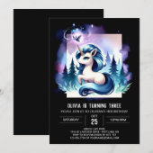 Invitation Imaginaire Cheval doux Anniversaire (Devant / Derrière)