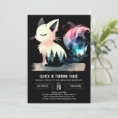 Invitation Imaginaire Custom Chat Anniversaire (Debout devant)