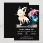 Invitation Imaginaire Custom Chat Anniversaire (Devant / Derrière)