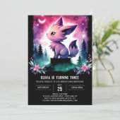 Invitation Imaginaire Custom Wolf Anniversaire (Debout devant)