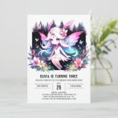 Invitation Imaginaire Cute Fairy Anniversaire (Debout devant)