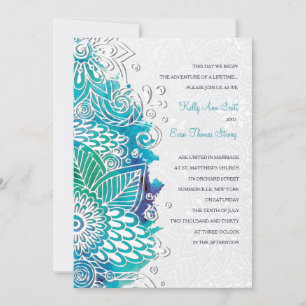 Invitation Imaginaire d'aquarelle