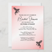 Invitation Imaginaire de dragon rose Douche nuptia (Devant)