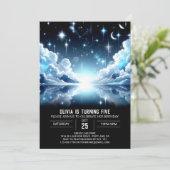 Invitation Imaginaire de l'espace Céleste numérique anniversa (Debout devant)