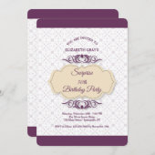 Invitation Imaginaire de prune (Devant / Derrière)