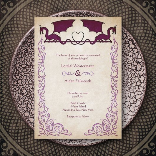 Invitation Imaginaire Dragon Gamer