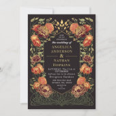 Invitation Imaginaire Enchantée jardin floral mariage (Devant)