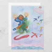 Invitation Imaginaire Eros Dieu Lumière Dimension Aquarelle A (Devant / Derrière)