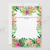 Invitation Imaginaire fée maison de fleurs tropicales goblin (Dos)