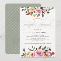 Imaginaire floral | Aquarelle moderne Couples Douc