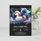 Invitation Imaginaire forestier Cheval Anniversaire (Debout devant)