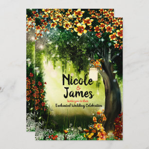 Invitation Imaginaire Forêt Enchantée Fleurs de corail I