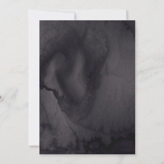 Invitation Imaginaire gothique Violet foncé Candelabra Handfa (Dos)