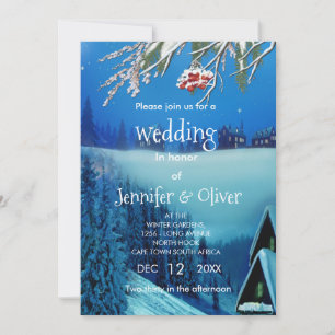 Invitation Imaginaire hivernal neige