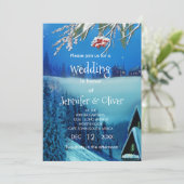 Invitation Imaginaire hivernal neige (Debout devant)